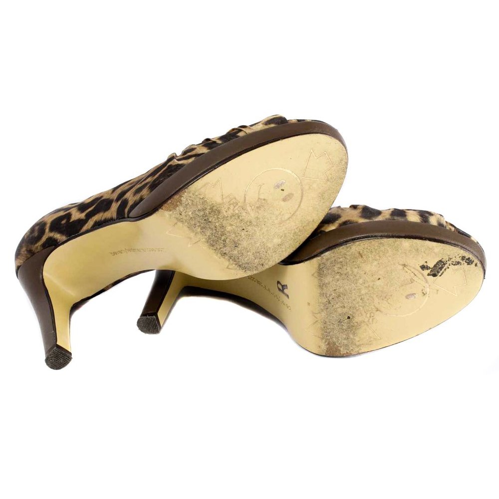 Beverly Feldman Leopard Animal Print Peep Toe Pum… - image 4